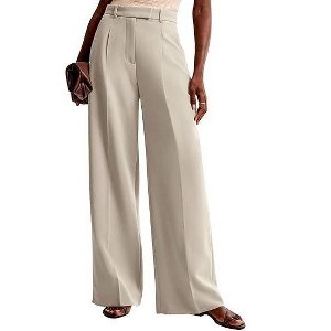 Coolmee Women Wide Leg Pants High Waisted Business Casual Work Trousers Dressy Pants - 1 of 4