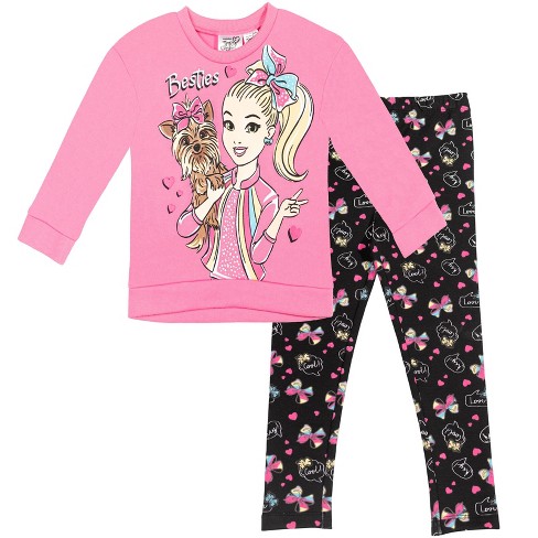 Jojo Siwa Toddler Girls Fleece Sweatshirt And Leggings Outfit Set