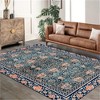 Fulvari Washable Boho Area Rug Vintage Low Pile Playroom Mat Indoor Floor Carpet Boho Rugs for Bedroom Entryway Laundry Room - 3 of 4
