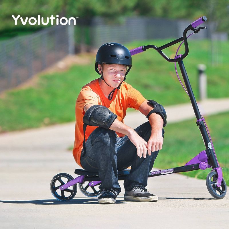 Y-Volution Y-Fliker C5 Carver Scooter - Purple, 5 of 7