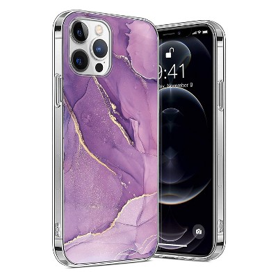 SaharaCase Marble Series Case for Apple iPhone 13 Pro Purple/Gold (CP00150)