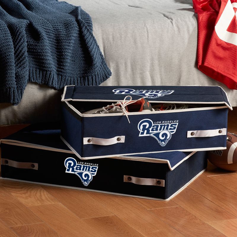 NFL Franklin Sports Los Angeles Rams Under The Bed Storage Bins - Large, 4 of 5