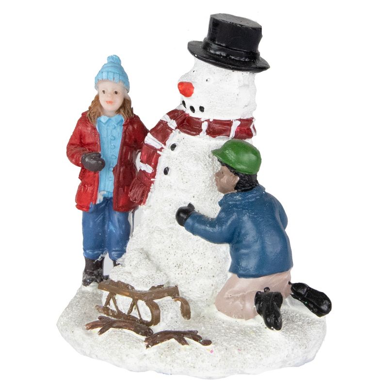 Northlight Children Build a Snowman Christmas Village Display, 5 of 7