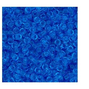 John Bead Miyuki Glass Seed Beads 11/0 (22gms), Sapphire Transparent [DB0150] - 1 of 2