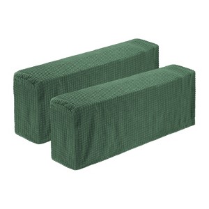 Unique Bargains Breathable Scratch Resistant Washable Plaid Armchair Covers 2 Pcs - 1 of 4