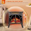 ZAFRO Electric Fireplace Stove Heater with Remote Control, 25" Fireplace Heater, Adjustable Brightness and Heating Mode, Overheating Safe Design - 4 of 4