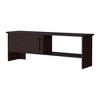 47.4 inch Particle Board TV Stand Entertainment Center with Door, Open Storage, and Scratch-Resistant Surface for Living Room and Bedroom - 2 of 4