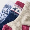 Toddler 3pk Reindeer Fairaisle Crew Socks - Cat & Jack™ - 3 of 3