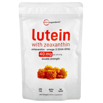 Micro Ingredients Lutein with Zeaxanthin, 40 mg, 240 Softgels (20 mg per Softgel)