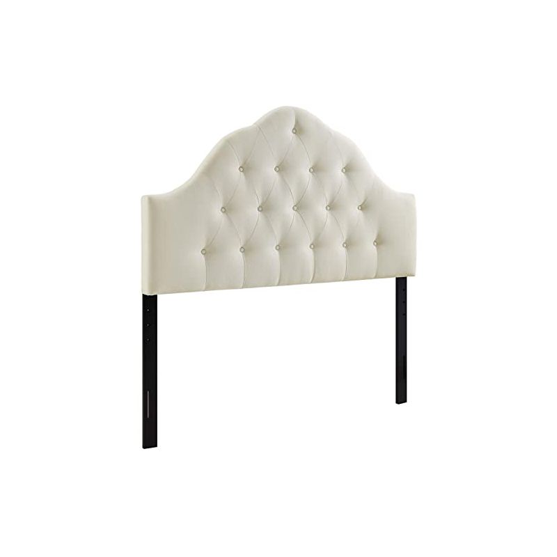 Modway MOD-5164 Sovereign Tufted Button Linen Fabric Upholstered Full Headboard in Ivory, 1 of 2