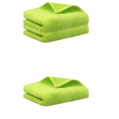 REGALWOVEN 3 Pack Solid Stripe Absorbent Soft Decorative Hand Towels for Bathroom 13" x 30"