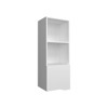 SEVOBAL Bathroom Storage Cabinets 43 Inch Tall Wall Cabinets with One Door and Two Open Shelves for Organization, White, 44"*16"*3" - 2 of 4