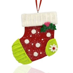 Gloria Duchin Clay Stocking Tree Ornament - 1 of 3