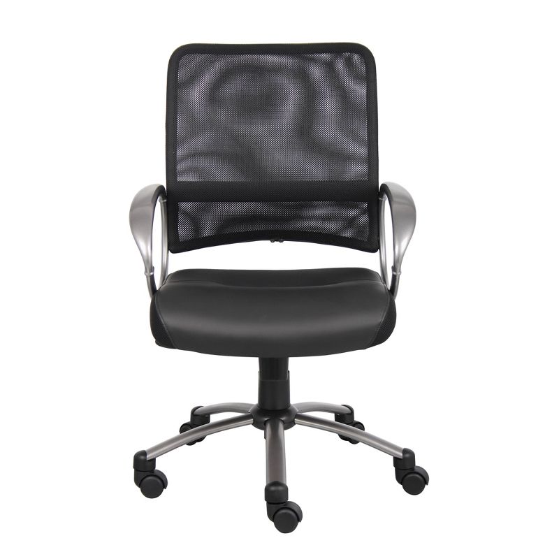 Mesh Back with Pewter Finish Task Chair Black - Boss Office Products, 3 of 7