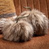 8.25"H and 6.5"H Sullivans Plush Faux Fur Pumpkin - Set of 2, Fall Decor, Gray - 3 of 3