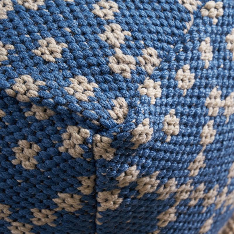 Blessberg Boho Moroccan Inspired Pouf Blue - Christopher Knight Home, 4 of 7