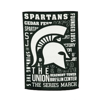 Evergreen Fan Rules Flag , Michigan State University