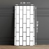 J&V TEXTILES 6PCS Marble Peel and Stick Backsplash Waterproof Washroom Wall Panels, Peel and Stick Tile, PVC Wall Panels for Kitchen- 11.8"x23.6" - 2 of 2