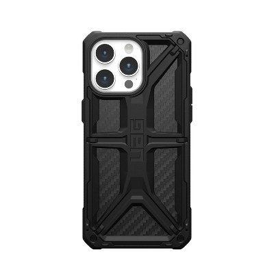 UAG iPhone 15 Pro Max Case Monarch Series, Premium Carbon Fiber/Leather Inlay