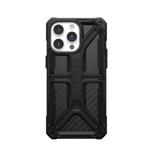 UAG iPhone 15 Pro Max Case Monarch Series, Premium Carbon Fiber/Leather Inlay - 1 of 4
