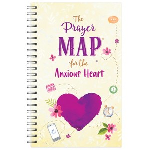 The Prayer Map for the Anxious Heart - (Faith Maps) by  Compiled by Barbour Staff (Spiral Bound) - 1 of 1