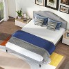 BestMassage Upholstered Platform Bed Frame with Headboard Fabric Mattress Foundation No Box Spring Needed - 2 of 4