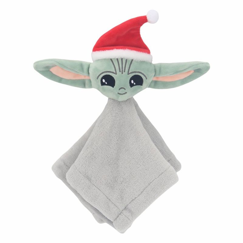 Lambs &#38; Ivy Star Wars Baby Yoda Holiday/Christmas Security Blanket - Lovey &#38; Door Pillow Gift Set - 2pc, 2 of 10