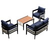 YOOCOZZ Outdoor Iron Sofa Set for Multi-Person with a Table, Waterproof and Rust-Proof - 4 of 4