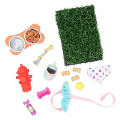 Glitter Girls Pet Play Accessory Set for Plush Dogs & 14" Dolls