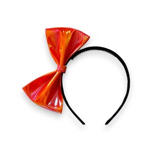 Summer Crystal - Vegan Leather Bow Headband - 1 Pack - 1 of 4