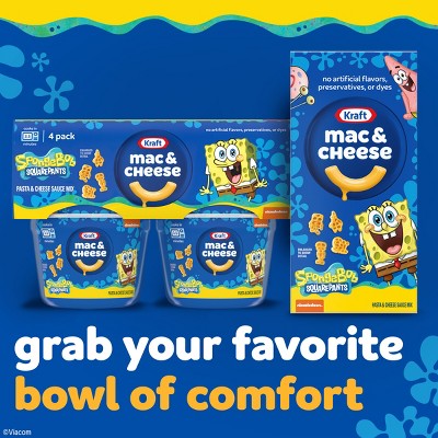 SpongeBob SquarePants Shaped Macaroni & Cheese Dinner