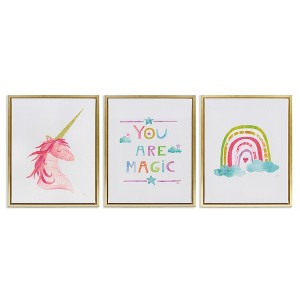 Stupell Industries You Are Magic Rainbow & Unicorn, 17" x 21" - 1 of 4