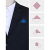INSPIRE CHIC Men's Gradient Color Silky Leopard Pocket Squares - 3 of 4