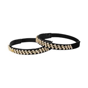 Allegra K Women's Detachable Elastic Rhinestones Heels Shoe Strap Band - 1 of 4