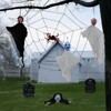 Outdoor Halloween Decorations 8-Piece Set, Hanging Ghosts Decor and Cobweb and Gravestone with Lighted Up Eyes, Scary Ghost Flying for Yard Patio - 3 of 4