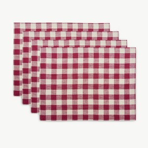 Solino Home Linen Placemats | Morgan Check - 1 of 4