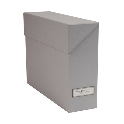 Lovisa File Box with 12 Files Gray - Bigso Box of Sweden