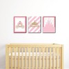 Big Dot of Happiness Little Princess Crown - Castle Nursery Wall Art and Kids Room Decorations - Gift Ideas - 7.5 x 10 inches - Set of 3 Prints - 2 of 4