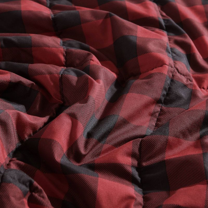 Mountain Plaid Bed Blanket Red - Eddie Bauer, 5 of 10