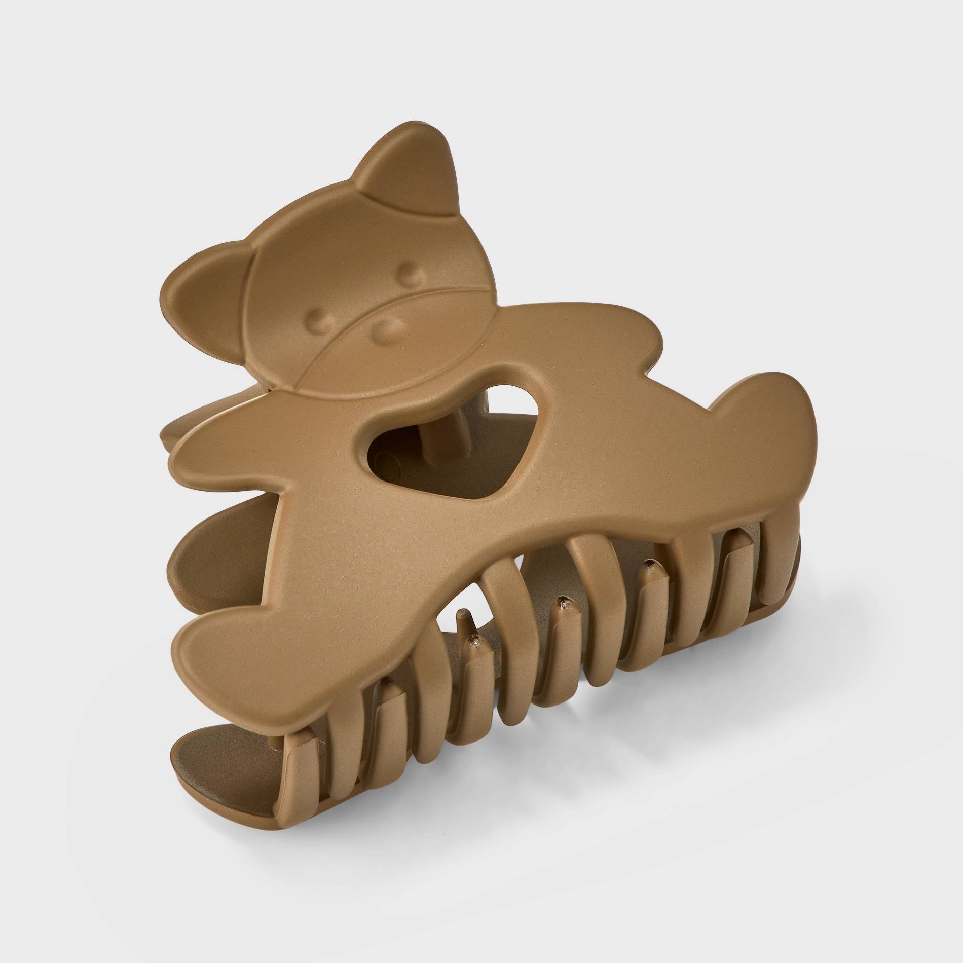 Acrylic Teddy Bear with Heart Claw Hair Clip - Wild Fable™ Ivory