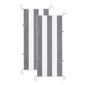 Arkwright Tie & Dry Beach Towels (Pack of 2), Ring Spun Cotton, Striped Color Options, 30x70 in. - 1 of 4