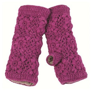 Flower Crochet Handwarmers_Nirvanna Designs - 1 of 4
