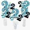 Big Dot of Happiness Two Cool - Boy - Blue 2nd Birthday Party Centerpiece Sticks - Table Toppers - Set of 15 - 3 of 4