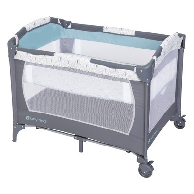 Jungle King Gray Portable Nursery Center with Bassinet and Changing Station
