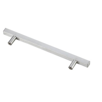 Brushed Nickel 8.8" Modern Bar Pull with Mounting Hardware