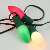 Northlight 25ct C9 Christmas String Lights Green/Red - 24' Green Wire - 2 of 3