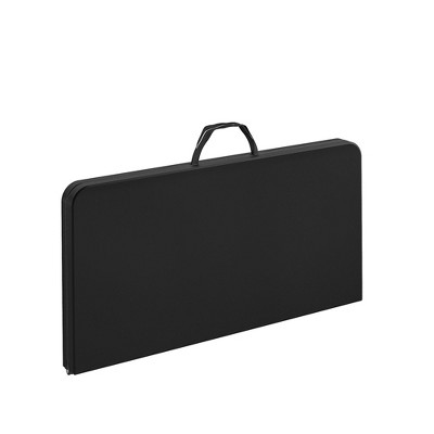 COSCO XL 38.5" Black Fold-in-Half Plastic Card Table