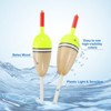Unique Bargains Plastics Oval Bobber Gear Fishing Floats Rigs 2 Pcs - 4 of 4