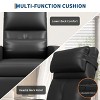 Power Recliner Chair - Heat and Massage, Adjustable Electric Recliner Ergonomic PU Leather Single Sofa, Tall Back, Padded Seat, Home Theater Seating - 3 of 4