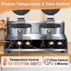 Winado Double Head 2400W 110V Round Non-Stick Belgian Waffle Maker - 4 of 4